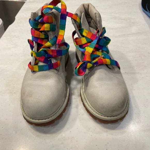 Timberland GS BIG Kids 11 inch Premium Waterproof Boots Medium Grey TB0A172F065 - Picture 2 of 14